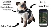 Pet Tracker Wearable Realtime Dog Tracking Devices Collar Mount Pet Finder Size:L
