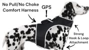 Waterproof GPS Tracker Dog Cat Rechargeable Locator with Battery Alert Size:M